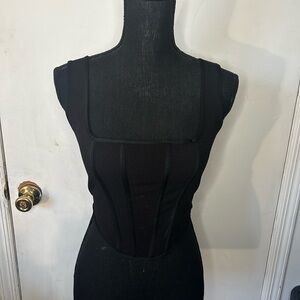 Chic Black Corset Top